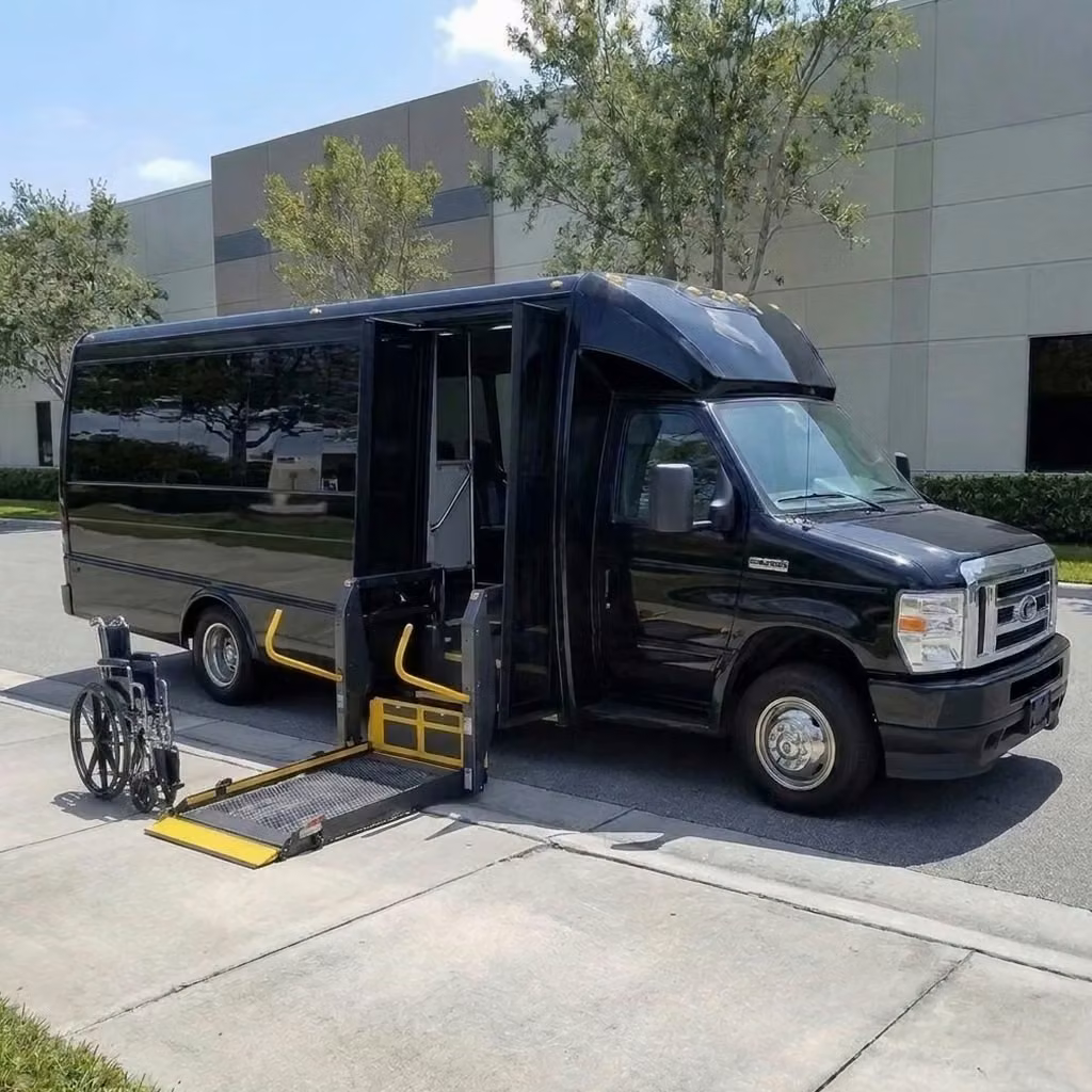 brownsburg 18 passenger minibus wheelchair lift