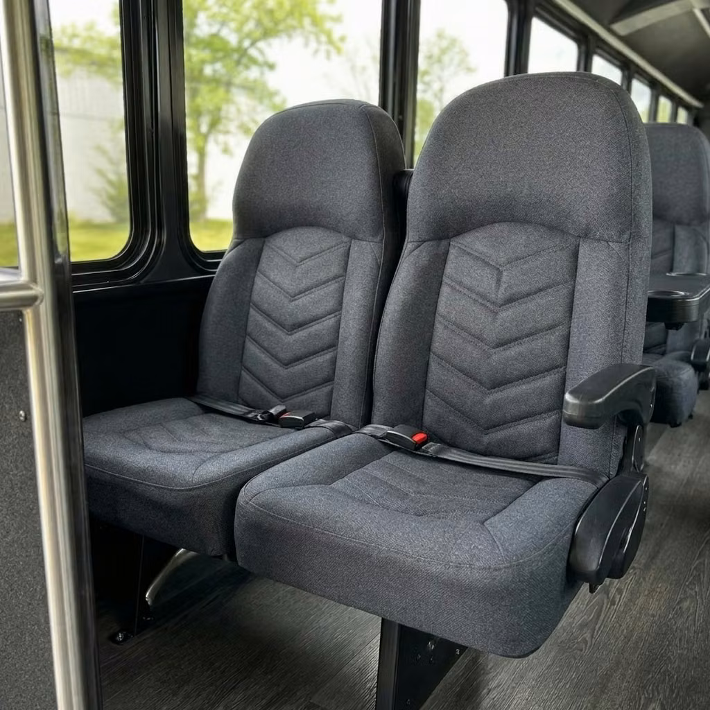 brownsburg 25 passenger minibus high back seats