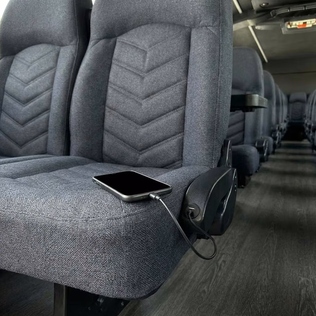 brownsburg 25 passenger minibus usb charging
