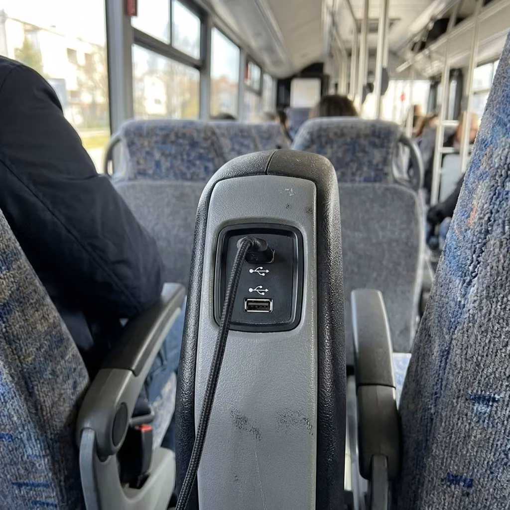 brownsburg 28 passenger minibus usb charging