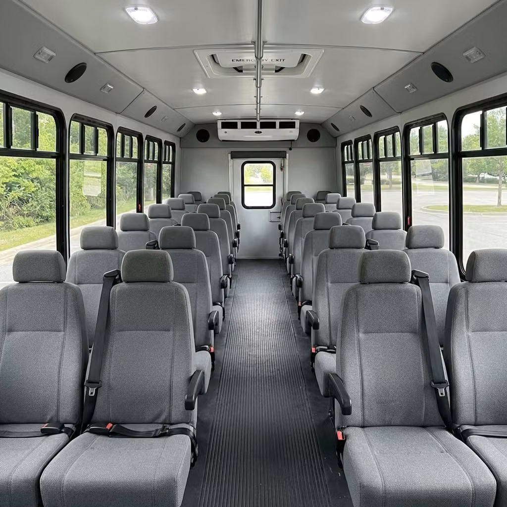 brownsburg 30 passenger minibus seating
