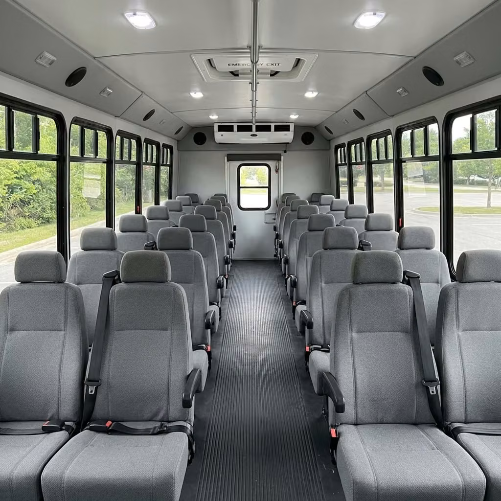 brownsburg 35 passenger minibus seating