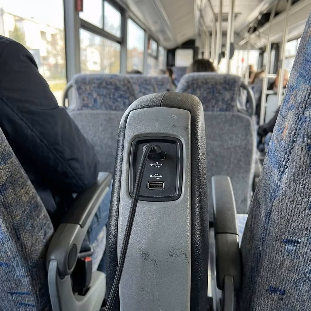 brownsburg 35 passenger minibus usb charging