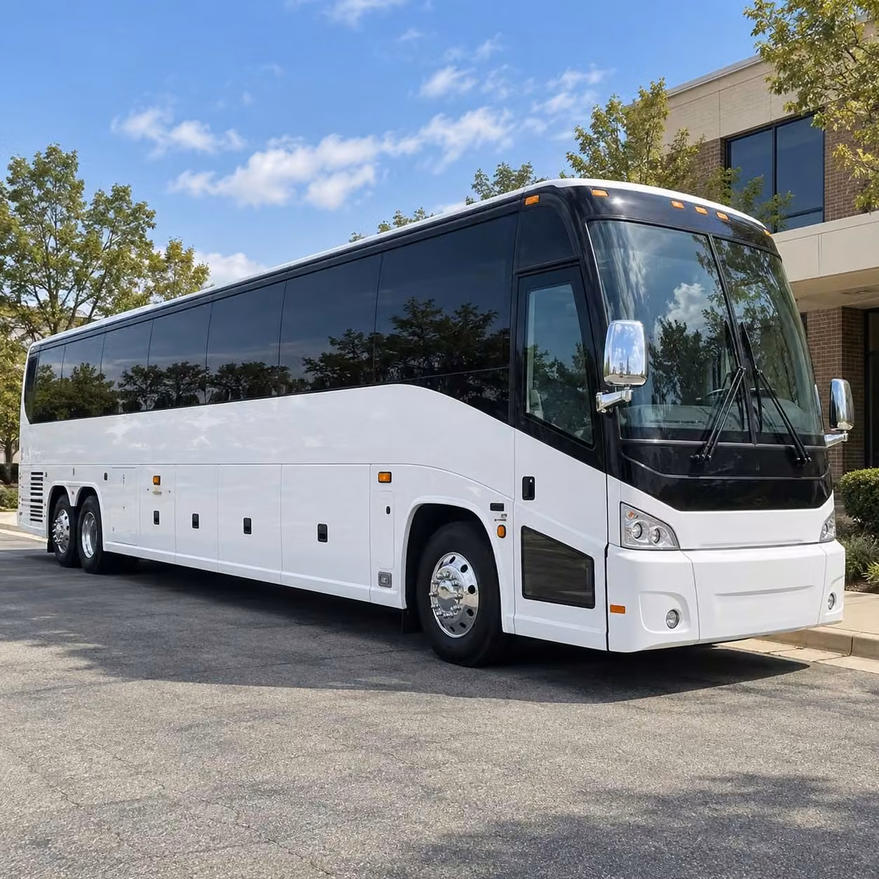 brownsburg 56 passenger charter bus rental