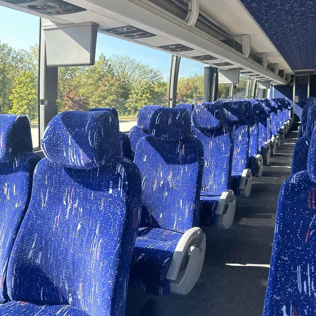 brownsburg charter bus interior 1