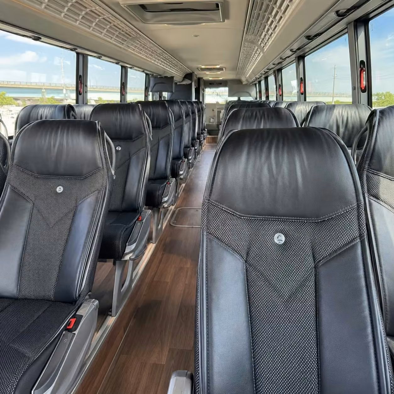brownsburg charter bus interior 3