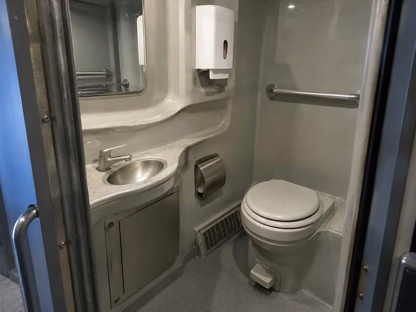 brownsburg charter bus onboard restroom