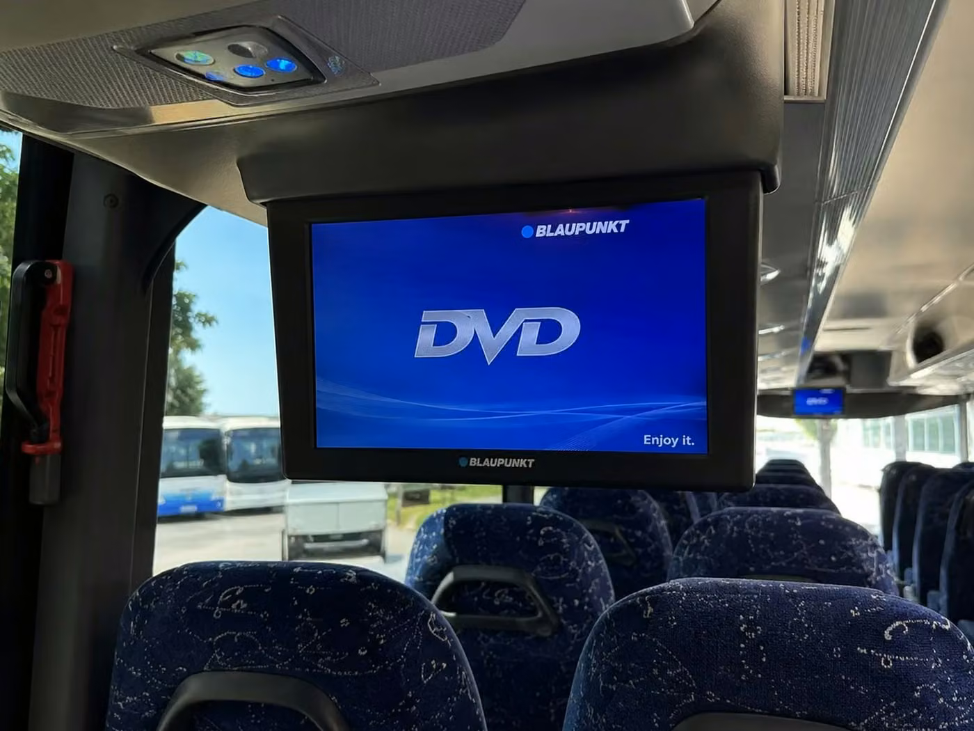 brownsburg charter bus tv monitors