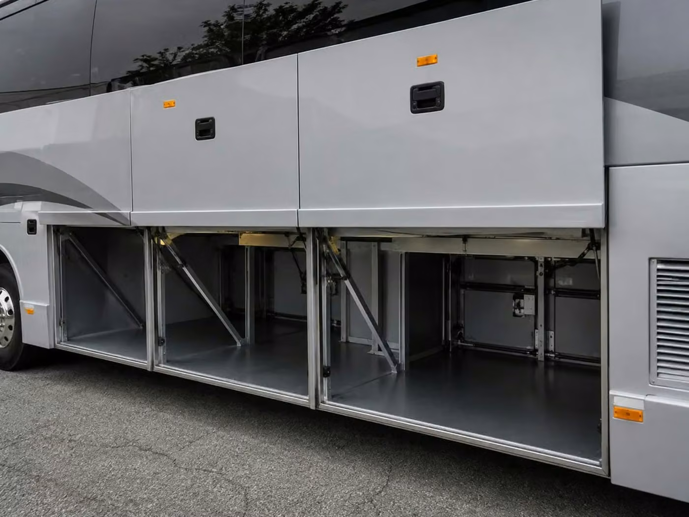 brownsburg charter bus under bus storage